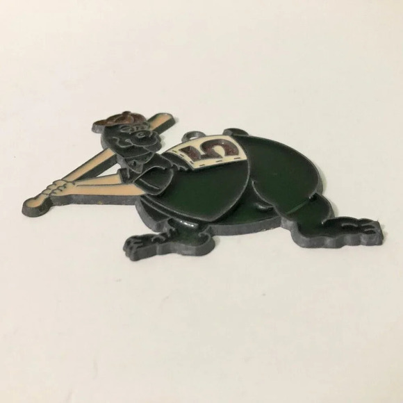 Vtg Dinosaur  Playing Baseball Suncatcher Small Window Hanging - Picture 8 of 12